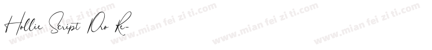 Hollie Script Pro Re字体转换